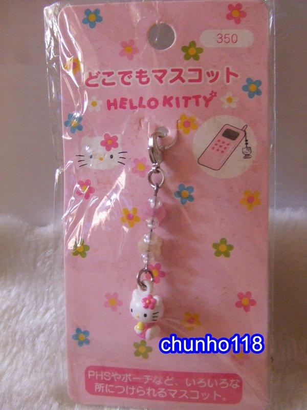 ～出清～ 全新 日本SANRIO KITTY 造型串珠吊飾(6518)-1999年(已絕版)