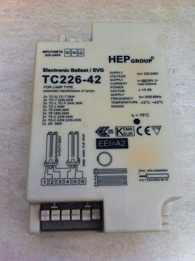  HEP TC 226-42 (1對2) 26W~42W 電子式安定器(220V)