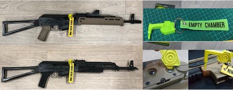 短安全旗手槍AK47/M14衝鋒槍膛無彈指示器-Safety Flag MP7 MP5 G17 IDPA-SAF-003