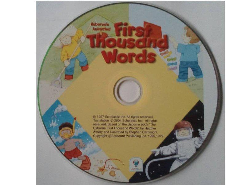 Usbornes Animated First Thousand Words Cd Rom電腦英文學習遊戲光碟 露天市集 全台最大的