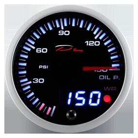【D Racing三環錶/改裝錶】SLD可設定警示系列 60mm 燃壓錶 油壓錶 排溫錶