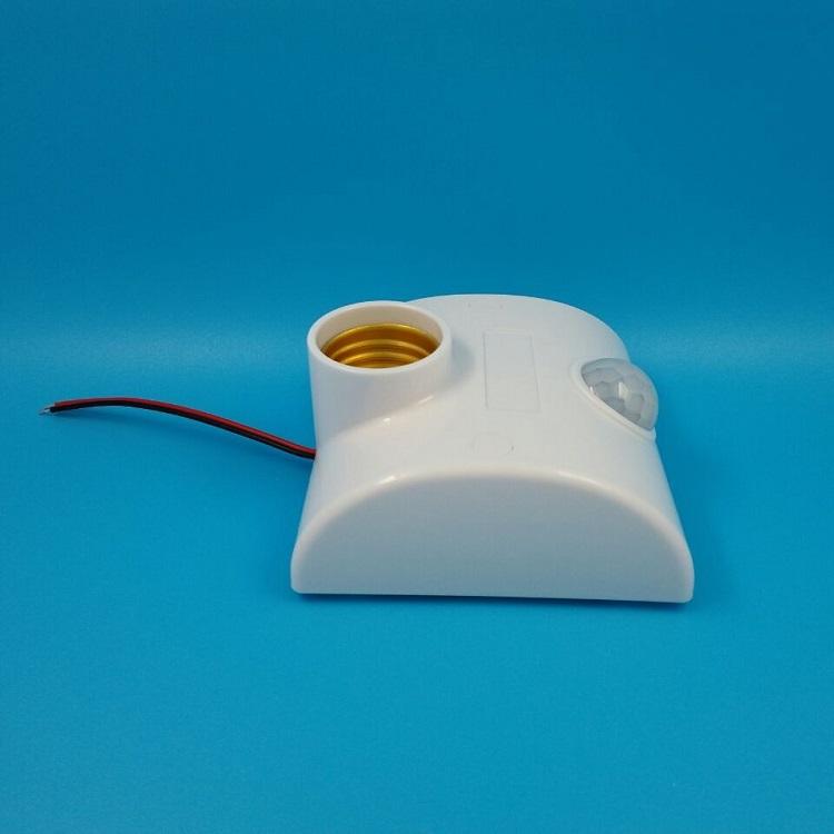 86型人體紅外線感應燈座 感應器 適用E27燈泡