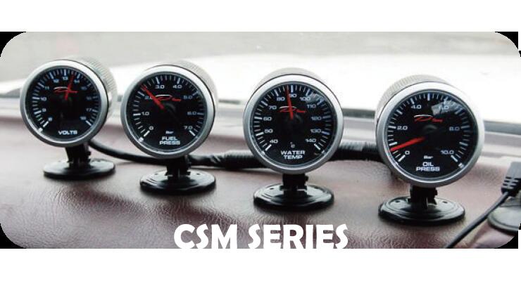【D Racing 三環錶/改裝錶】52mm CSM基本款白色光環錶 水溫 油溫 油壓 轉速 電壓 渦輪  真空 排溫