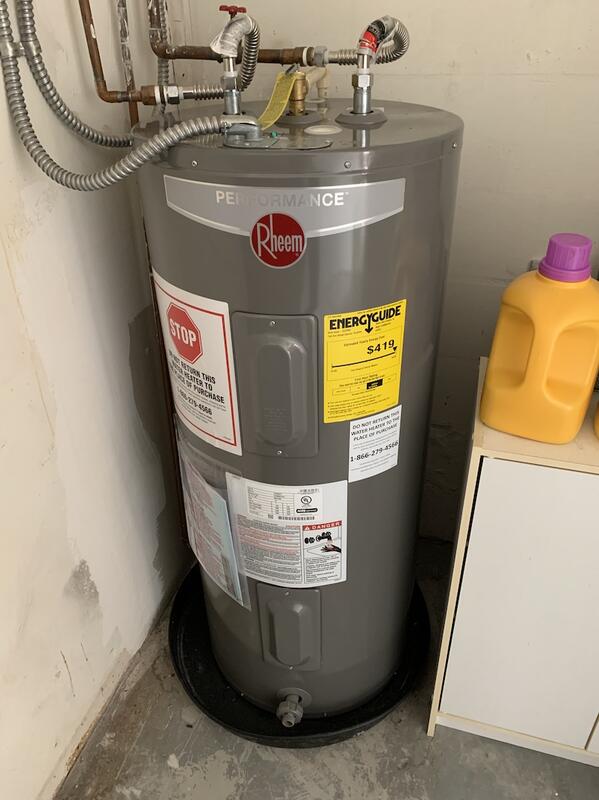 阿原水電倉庫 】美國 Rheem 雷姆 82V403 儲存式熱水爐 電熱水器 40 加侖 三相220v