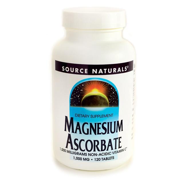 [預購] 抗壞血酸鎂 120粒 C+生物類黃酮Source Naturals Magnesium Ascorbate