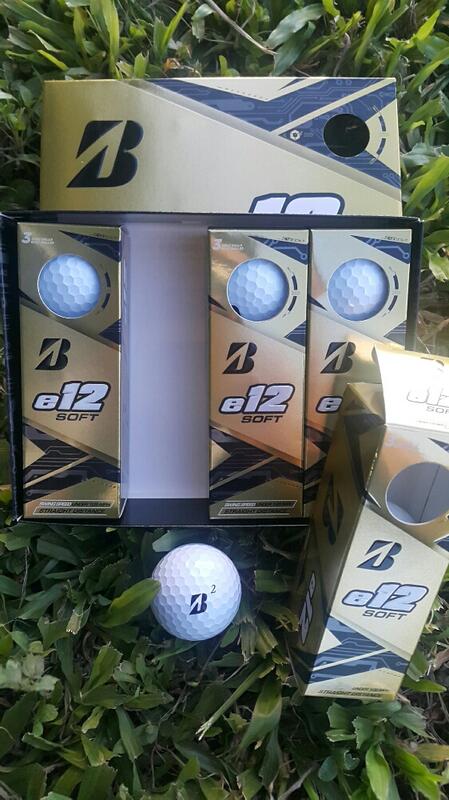 出清球袋 高爾夫球 Bridgestone e12 soft 白色 三層球 全新