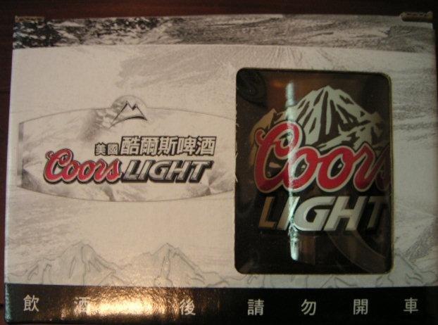 [民] 美國酷爾斯啤酒 Coors Light 限量紀念玻璃啤酒杯一枚（會變色）