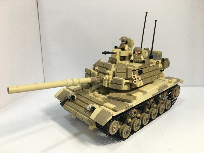個人創作積木 美軍陸戰隊(USMC) M60A1/RISE坦克 沙漠風暴行動 非樂高 相容LEGO