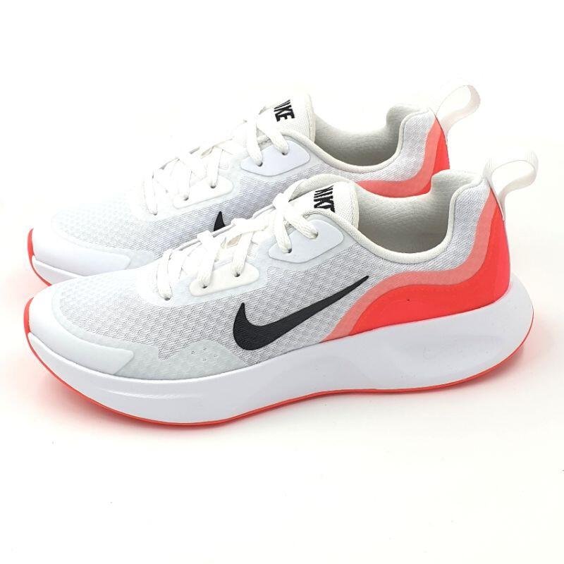 【MEI LAN】Nike Wearallday (女) 輕量 透氣 休閒 運動鞋 慢跑鞋 CJ1677-101 白橘色