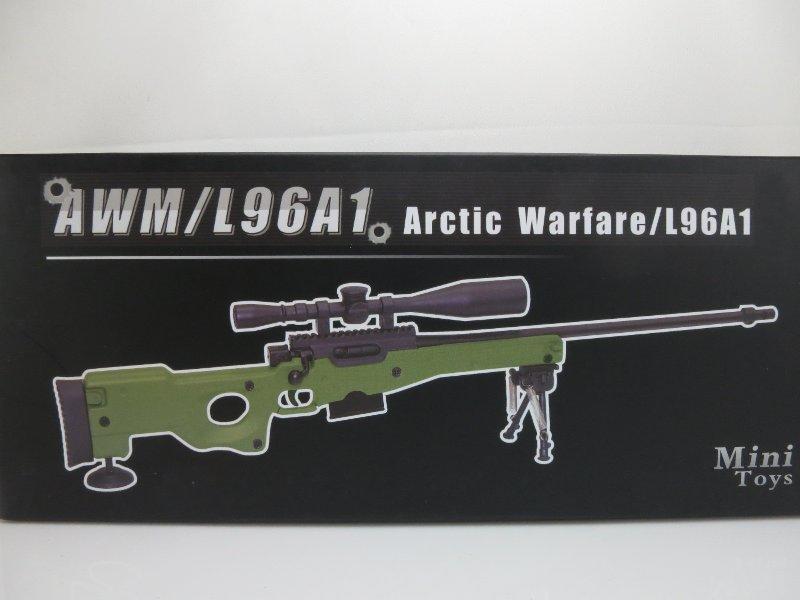 <軍火庫>精密國際AWM狙擊步槍/L96A1~比例1/6~12吋人型適用~minitoys-m06