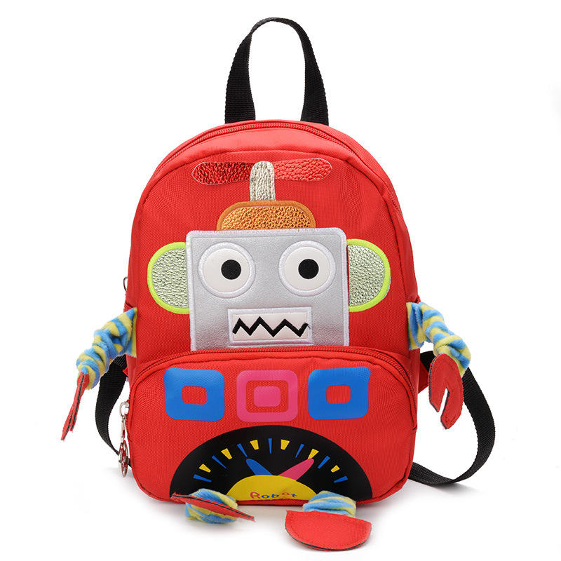 【Q夫妻】 機器人兒童書包 防走失包 雙肩包 後背包 四色可選 #BC003