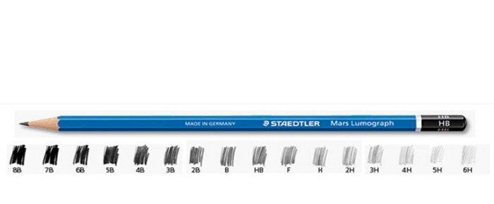 STAEDTLER 施德樓 MS100 頂級藍桿製圖鉛筆 素描鉛筆