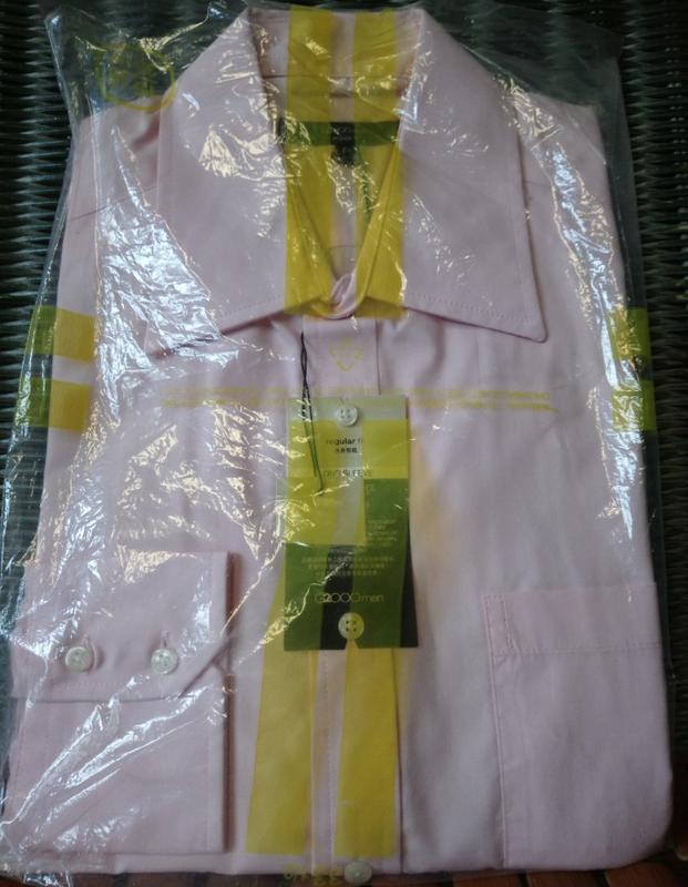 G2000 MAN 長袖襯衫 尺寸 15.5 粉色03 (388)