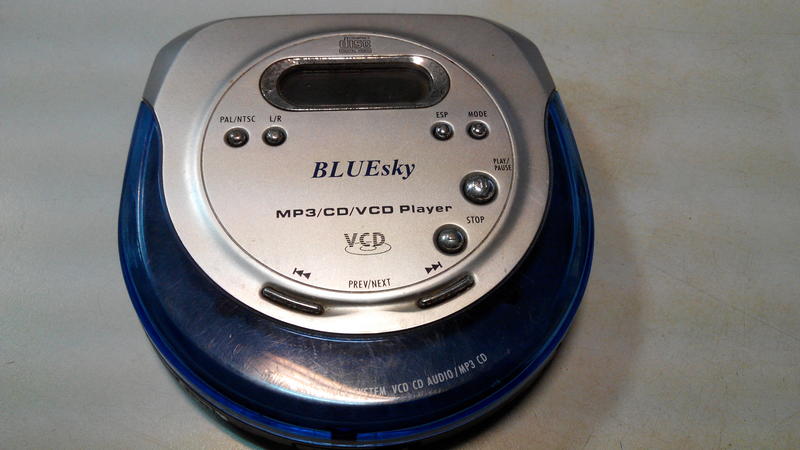 (齡97代)故障BLUEsky/MP3/CD/VCD Player~實圖拍售出不退~