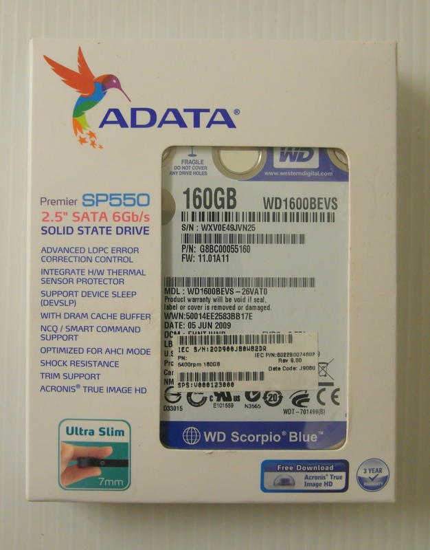  ADATA  2.5吋 160G SATA 硬碟