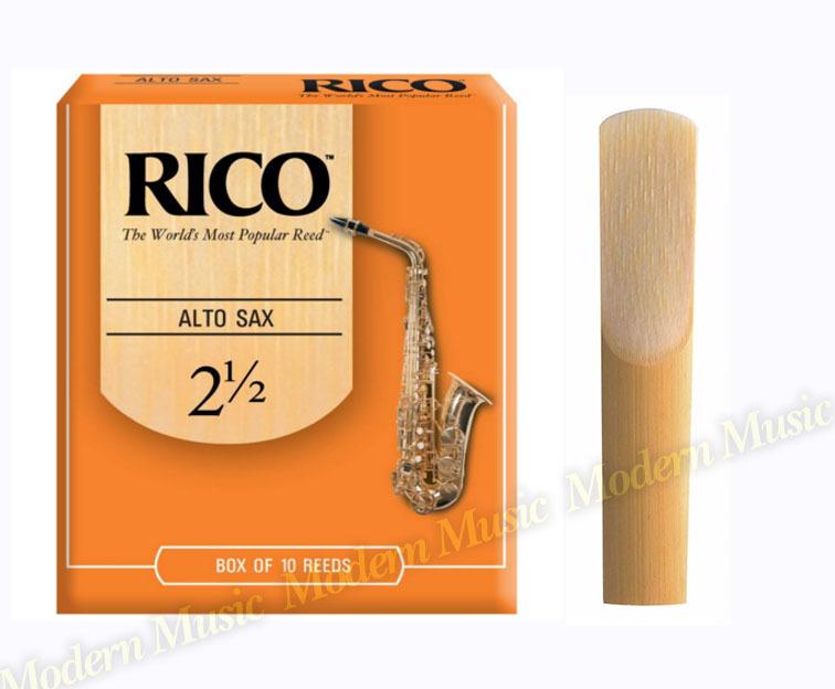 【現代樂器】全新美國 RICO Alto Saxophone 2.5號 橘盒 中音薩克斯風竹片 單片裝 1片裝