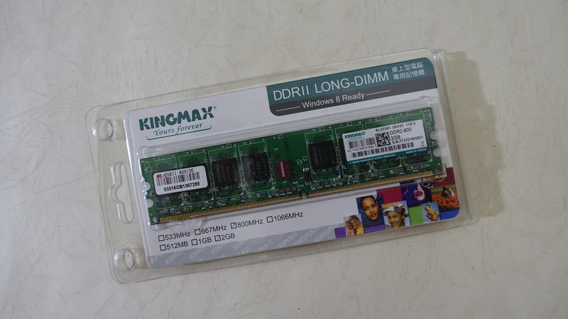 勝創 KINGMAX DDR2 800 2G 盒裝未拆封 桌上型 記憶體（1GB 2GB 創見 金士頓 威剛 可參考）