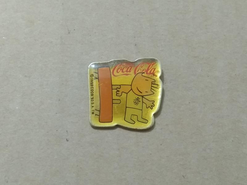 【老徽章 胸章 紀念章】可口可樂 1992 西班牙巴塞隆納奧運   (M246) 