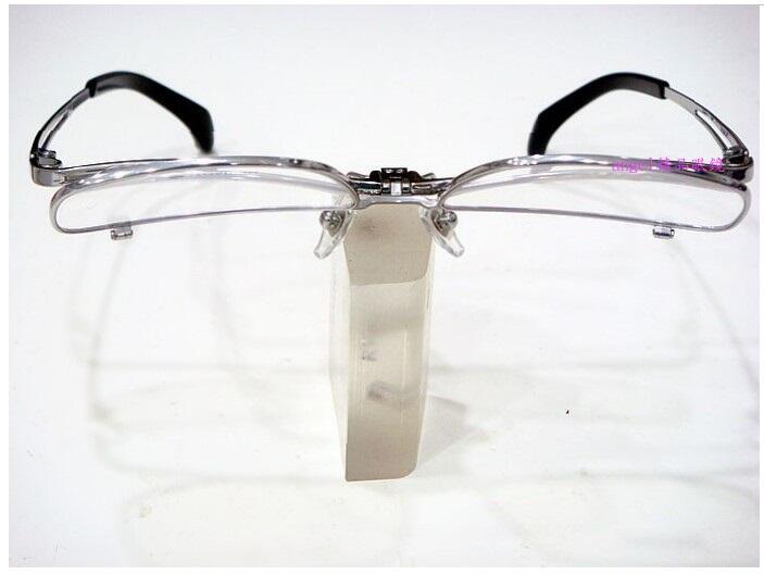 【angel精品眼鏡】簡約素型PURE TITANIUM IP純鈦可掀式 上掀 (上翻)適合老花眼鏡架~TITANOS銀