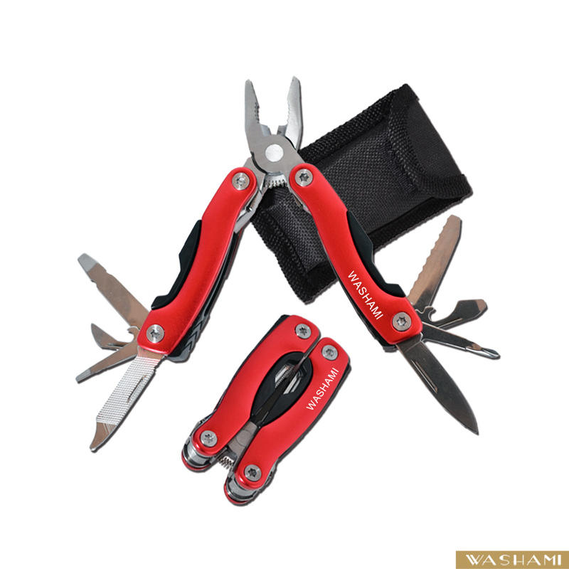 【御品生活】WASHAMl-萬用工具夾鉗-小(紅色) 露營工具 多功能夾鉗 可折疊收納