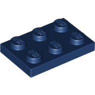 LEGO [3021] 4530028 深藍 薄板 Plate 2 x 3