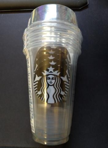 [現貨]星巴克 藤原浩 日本限定  閃電 Fragment x Starbucks Japan VIA 冷飲用塑膠杯