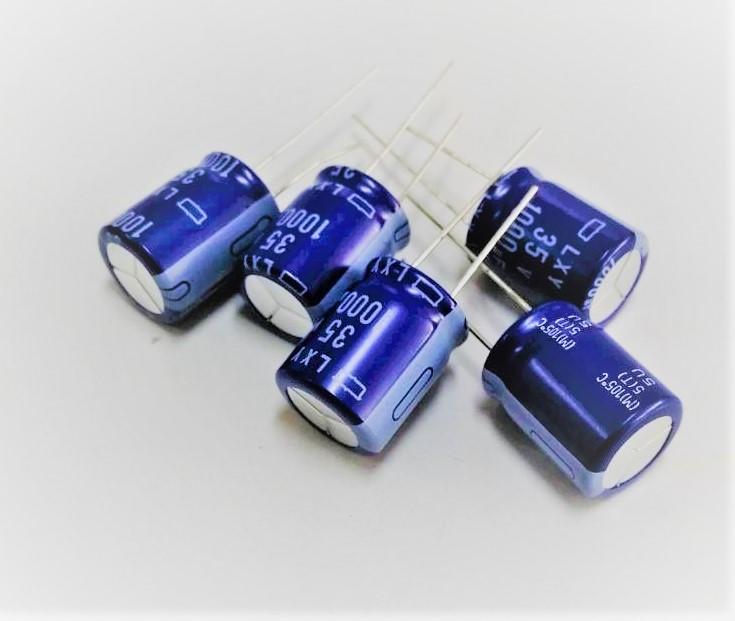 『正典UCHI電子』日本NIPPON - LXY 高頻電解電容  35v 1000uF 尺寸: 16X20mm