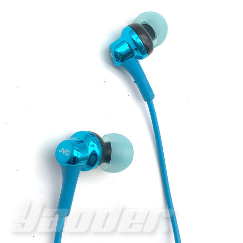 【福利品】JVC HA-FX26 藍(3) 耳道式耳機☆無外包裝 免運 送收納盒+耳塞