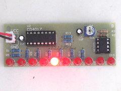[含稅]NE555  led跑馬迴圈流水燈 pcb電路板 電子DIY製作模組套件散件