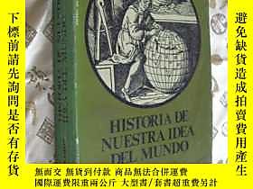 古文物西班牙文原版罕見世界思想史 HISTORIA DE NUESTRA IDEA DEL MUNDO: Jose GA 