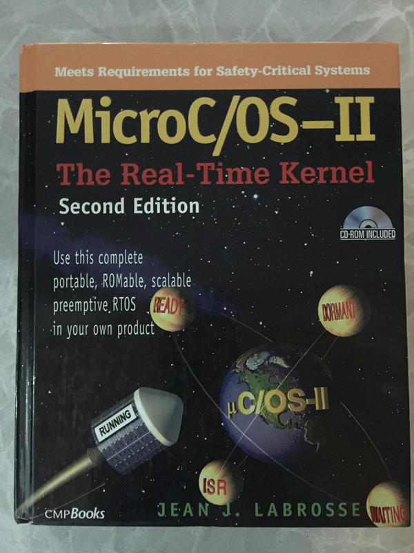即時作業系統，MicroC / OS-II (附光碟片），想了解嵌入式系統RTOS的最佳教材