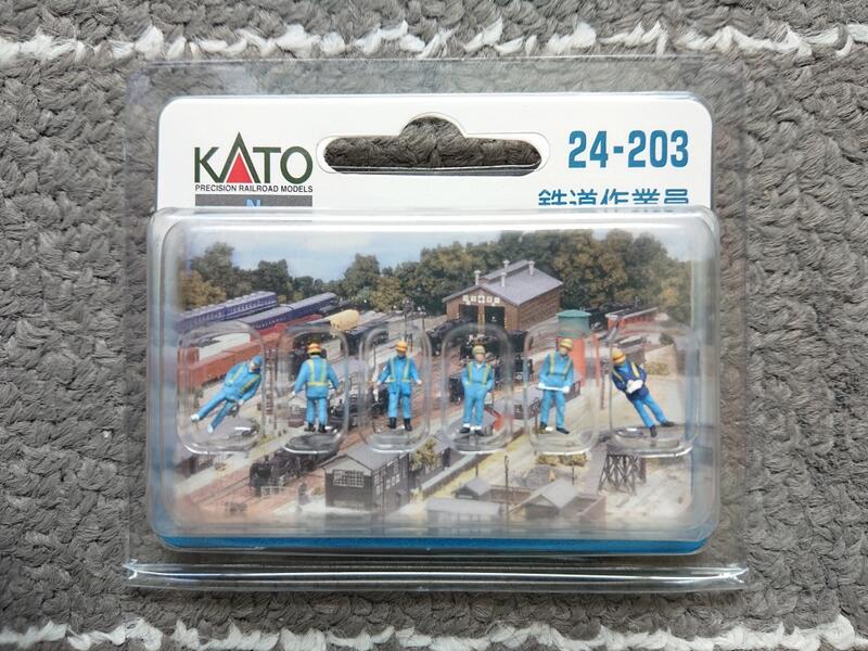 【a】KATO 24-203 鐵道作業員 N規人形人物模型.