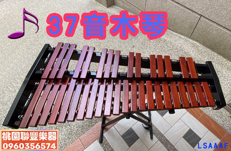 《∮聯豐樂器∮》37音木琴 （附架子、琴槌*1附、防塵套）台製《桃園現貨》
