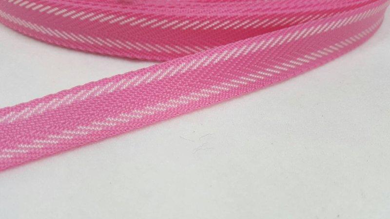 『 永富 』23mm (7/8英吋) 粉色雙邊斜紋 包邊 織帶 台灣製造,另有 織帶車縫,織帶加工(另有粉紅色)