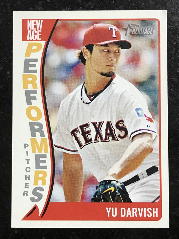 2014 Topps Heritage New Age Performers Yu Darvish 達比修有 遊騎兵隊
