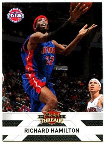 (L) NBA-10-11-Panini Threads  #114 底特律活塞隊明星得分後衛 Richard Hamilton 精美球員卡一張