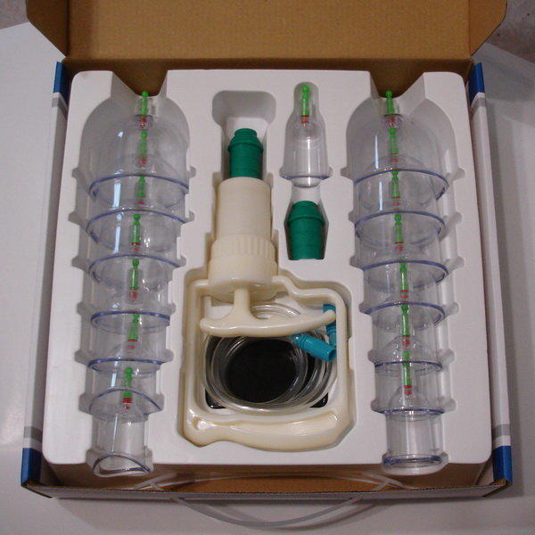 MEDTEC 真空拔罐器15杯(附延長管 附贈刮痧板 橡皮頭X2 弧形杯)