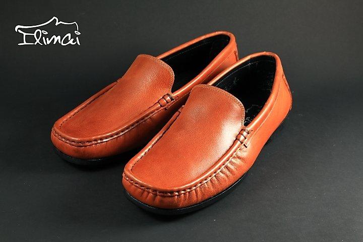 ILIMAI 易利邁．[C902-3] 簡約馬克縫真皮全包覆式帆船休閒鞋．活力棕|手工皮鞋|真皮|休閒皮鞋| 台灣製造