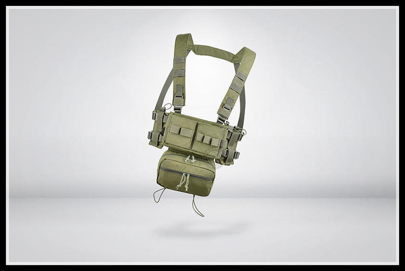 【原型軍品】全新 II V043 MK3 胸掛戰術背心 戰術肚兜 綠色 ... 22080