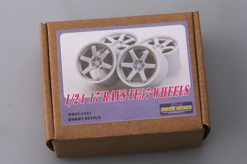 HobbyDesign 1/24 17吋 RAYS TE37 Wheels [HD03-0181]