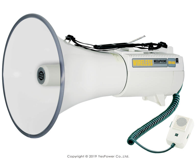 【含稅/來電優惠】ER-68 ER-68S SHOW 45W肩帶式喊話器/附警報音/一年保固/音源輸入孔 悅