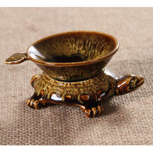 EZBUY-茶漏茶濾陶瓷 鈞窯茶具 茶過濾器 茶葉過濾網 濾茶網 濾茶器 鈞瓷