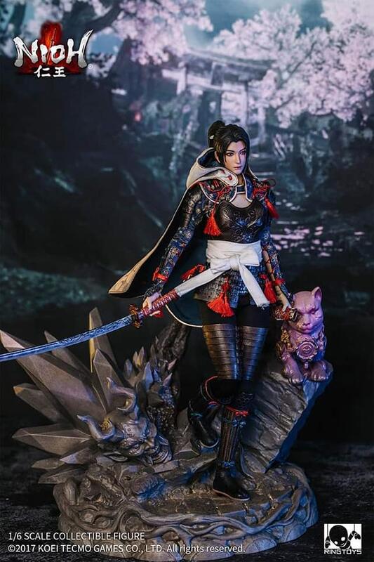仁王 立花誾千代 1/6 可動フィギュア[リングトイズ]【欠品】 特製台座 フィギュア専門店 -ソダチトイズ / Ringtoys 仁王立花千代 1/6