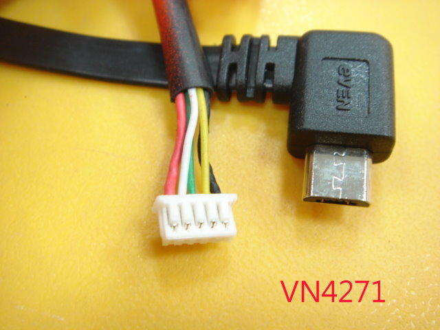 【全冠】20條100元 17公分 90度 mirco USB/JST 1.0mm 5Pin 轉接線(vn4271)
