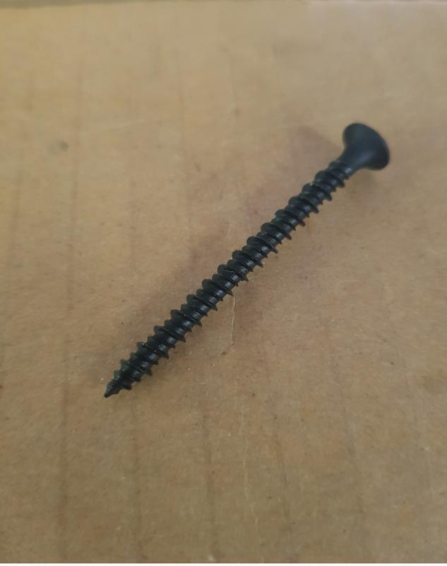 黑色喇叭頭,粗牙,木螺絲 粗牙螺絲,高低牙螺絲, 熱處理,木工螺絲,#8,8#,2"長(50mm)台灣製造,染黑,高硬度