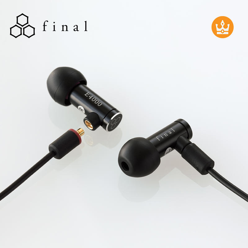 【愷威電子】高雄耳機專賣 日本 final audio E4000 可換線入耳動圈入耳式耳機 公司貨