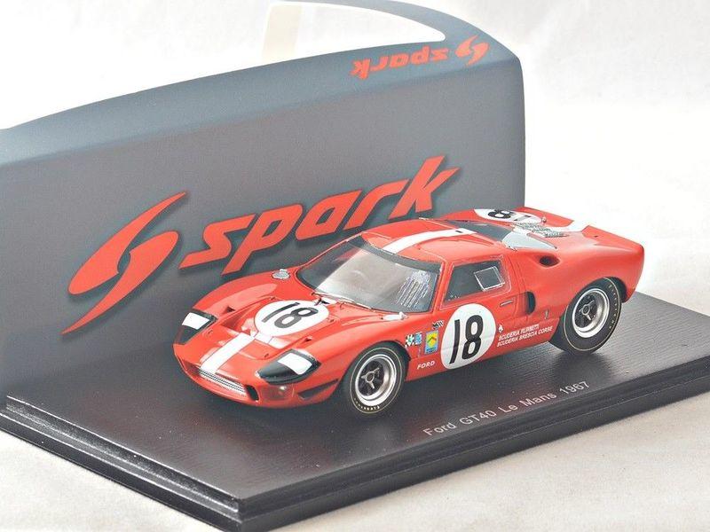 吉華科技@Spark S5178 Ford GT40 No.18 Le Mans 1967 1/43 樹酯車