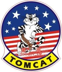 [軍徽貼紙] 美國海軍 F-14 TOMCAT 徽誌貼紙