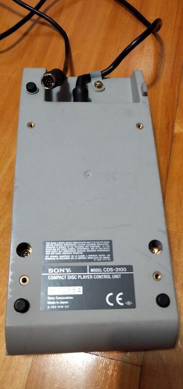 SONY 廣播級錄音室專業機CD 播放器CDP-3100 的線控單元CDS-3100 遙控器