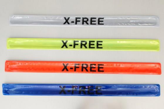 【小謙單車】全新X-FREE加長款/ 反光束褲束臂夜間警示帶 /反光條 /反光片40cm